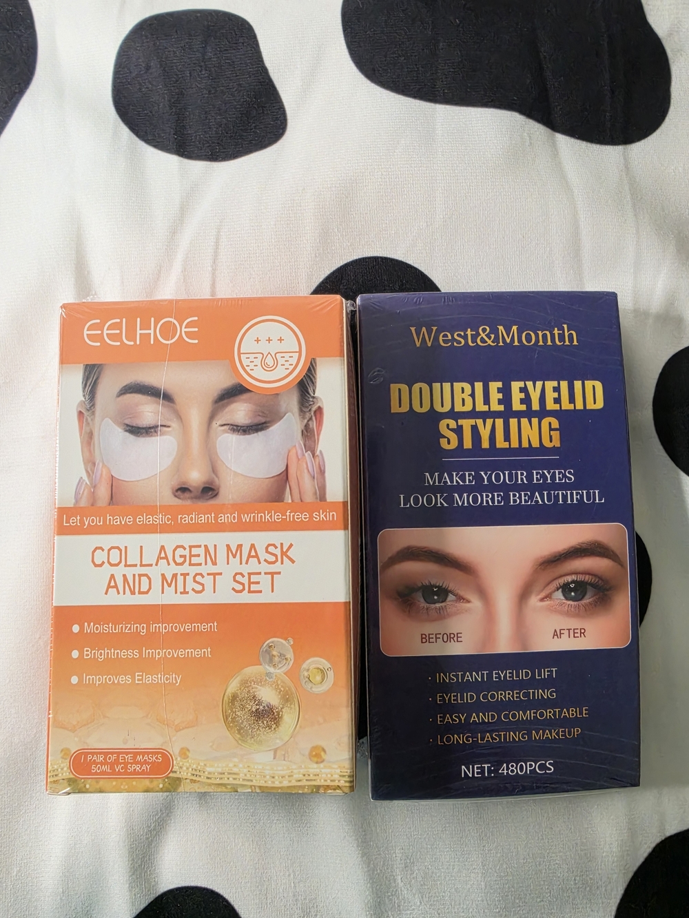 New 2-Piece Eye Care & Eyelid Lift Bundle - EELHOE Collagen Mask Mist Set + 480p